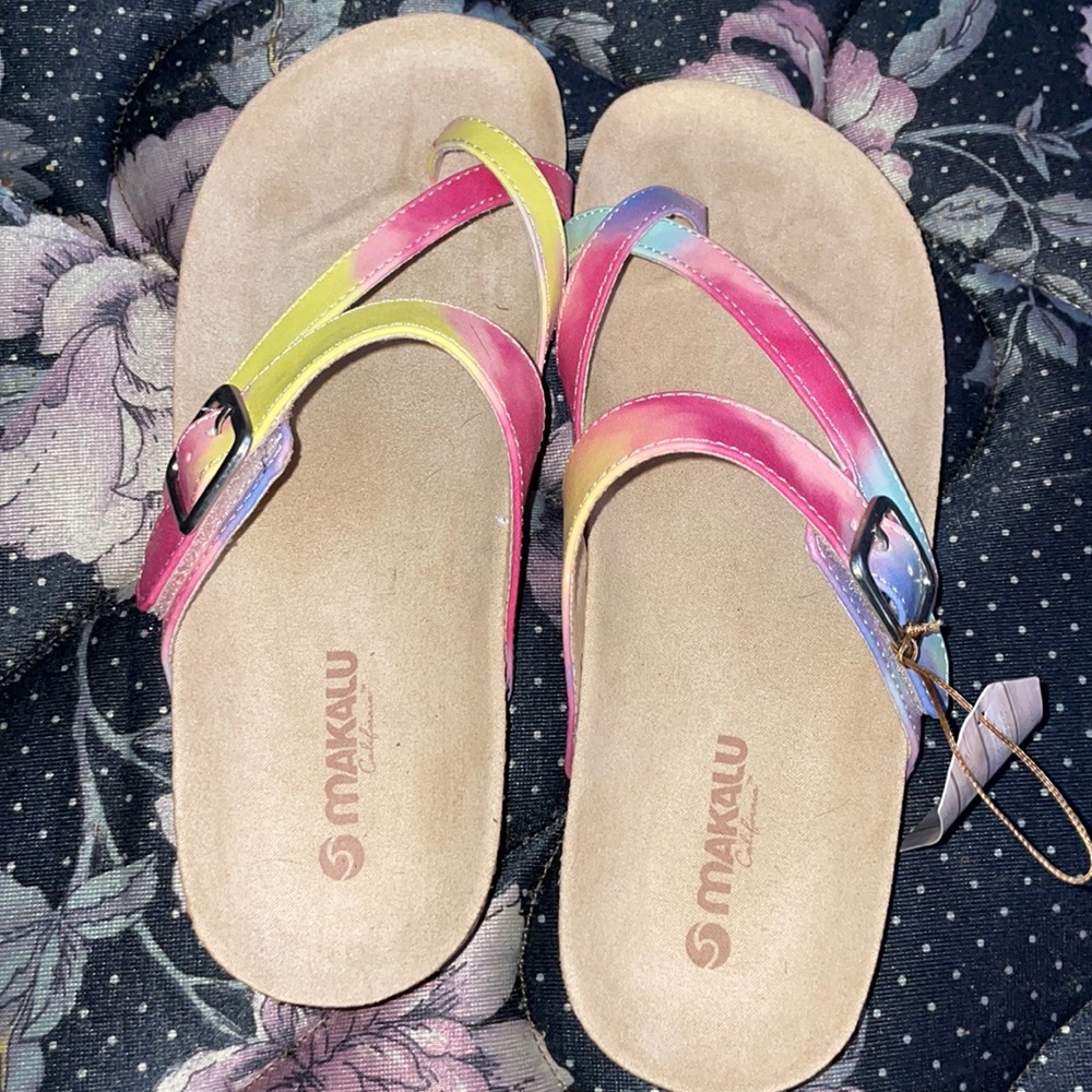 Cute sandals, worn once new with tags